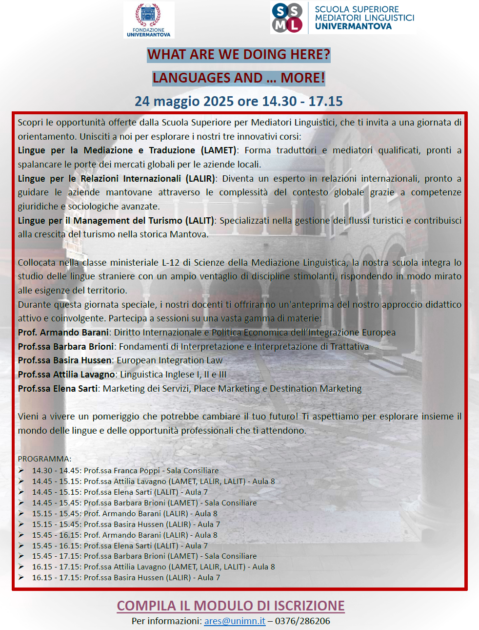 locandina open day 24052025