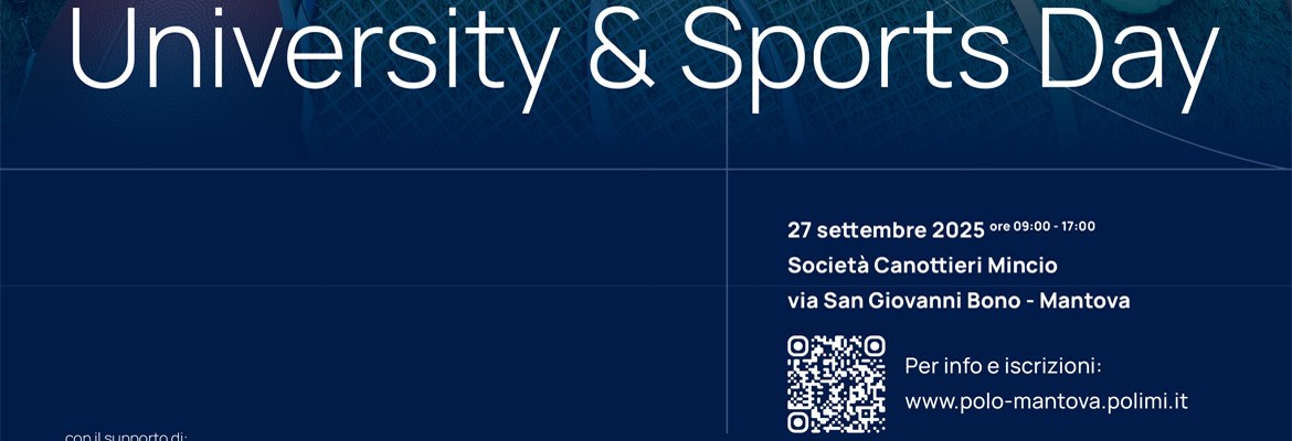 University&Sports Day - 27 settembre 2025 dalle 9:00 alle 17:00