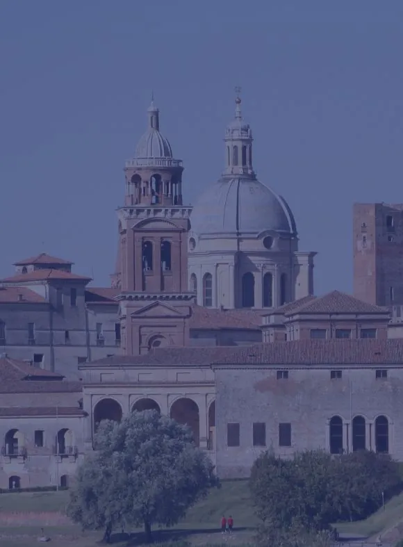 Veduta del centro storico di Mantova utilizzata per le attività dell'Università degli Studi di Brescia con sede a Mantova.